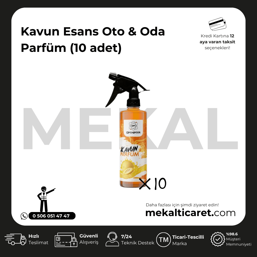 Kavun Esans Oto & Oda Parfüm - 10 Adet