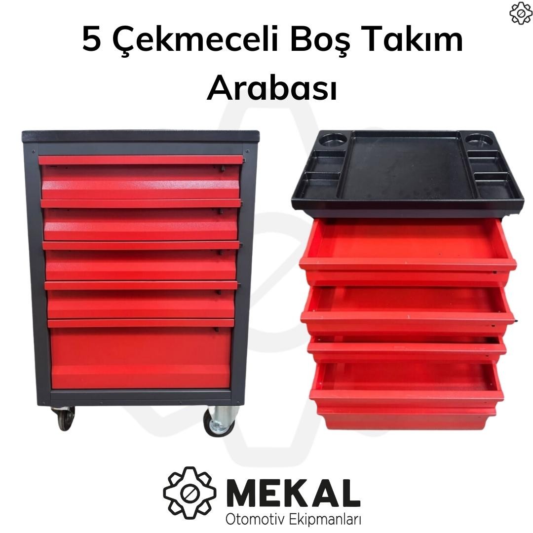 Bamek 5 Çekmeceli Boş Takım Arabası