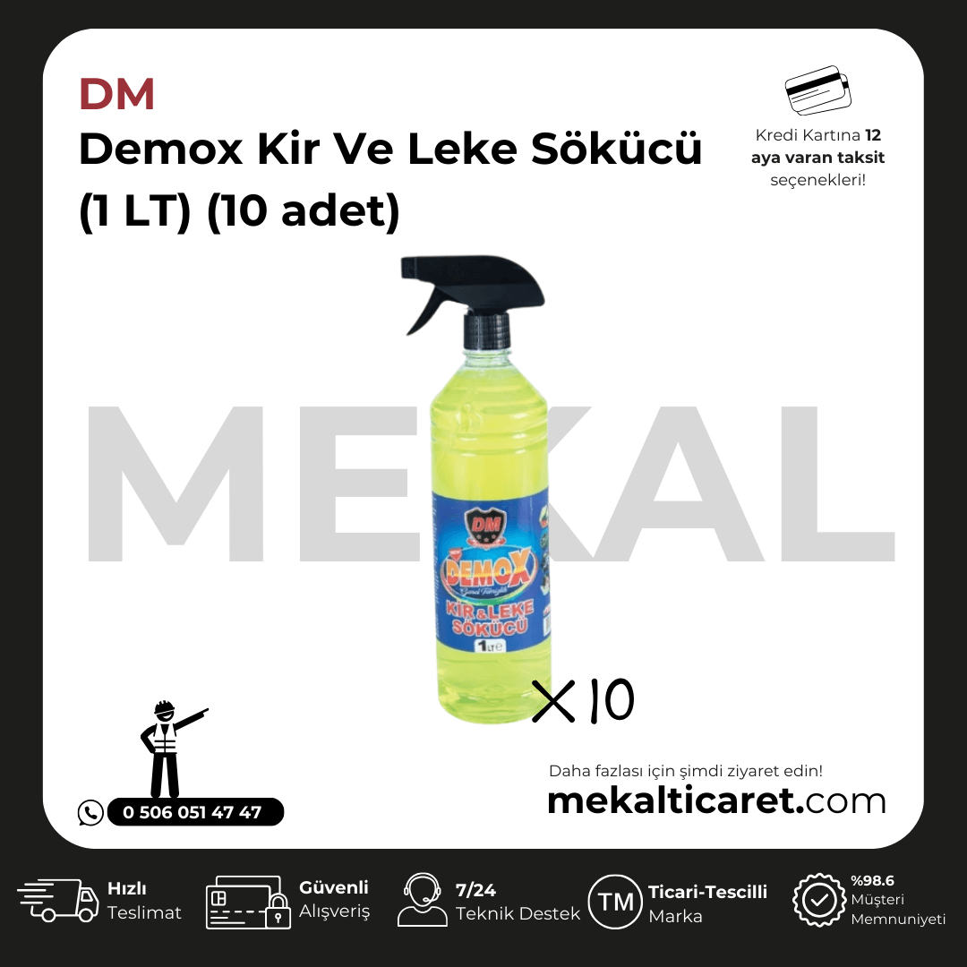 Demox Kir Ve Leke Sökücü 800ml - 10 Adet