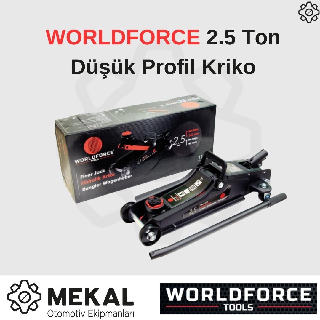 WORLDFORCE 2.5 Ton Düşük Profil Kriko