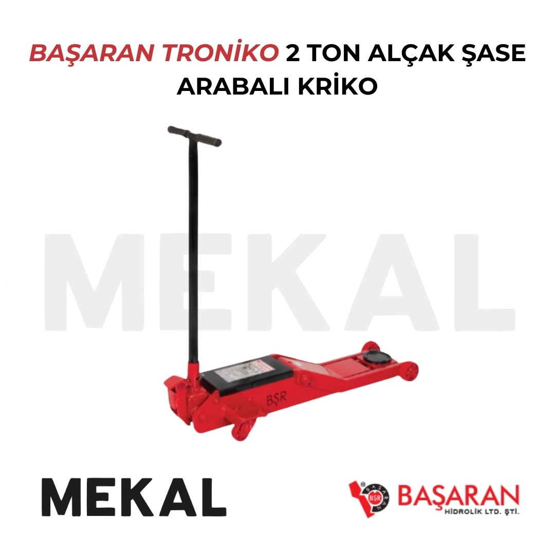 BAŞARAN Troniko 2 Ton Alçak Şase Arabalı Kriko