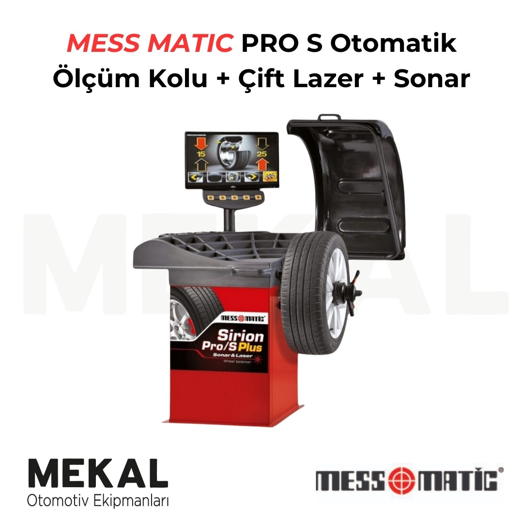 MESS MATIC PRO S Otomatik Ölçüm Kolu + Çift Lazer + Sonar Balans Makinesi