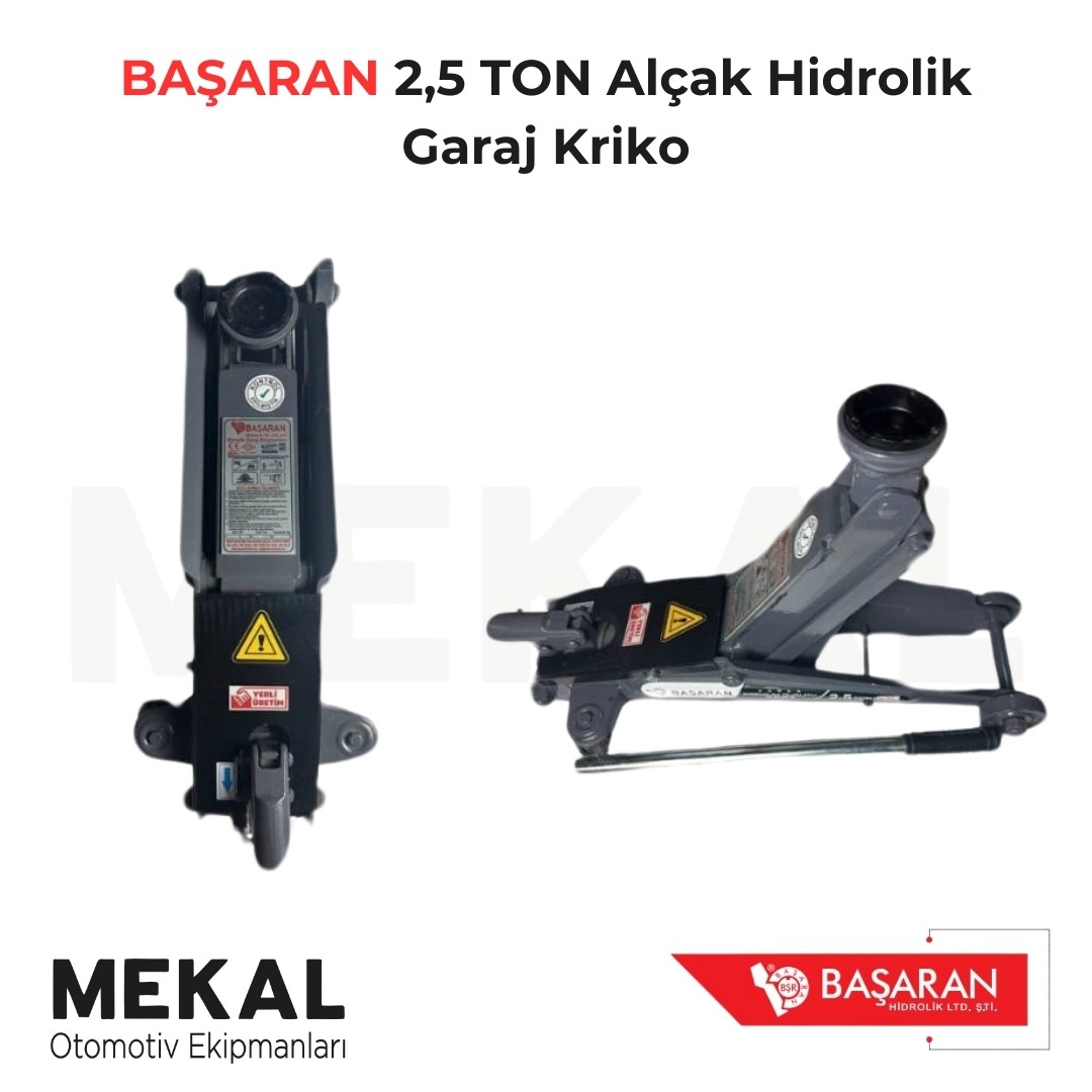 BAŞARAN 2.5 Ton Kısa Arabalı Alçak Kriko