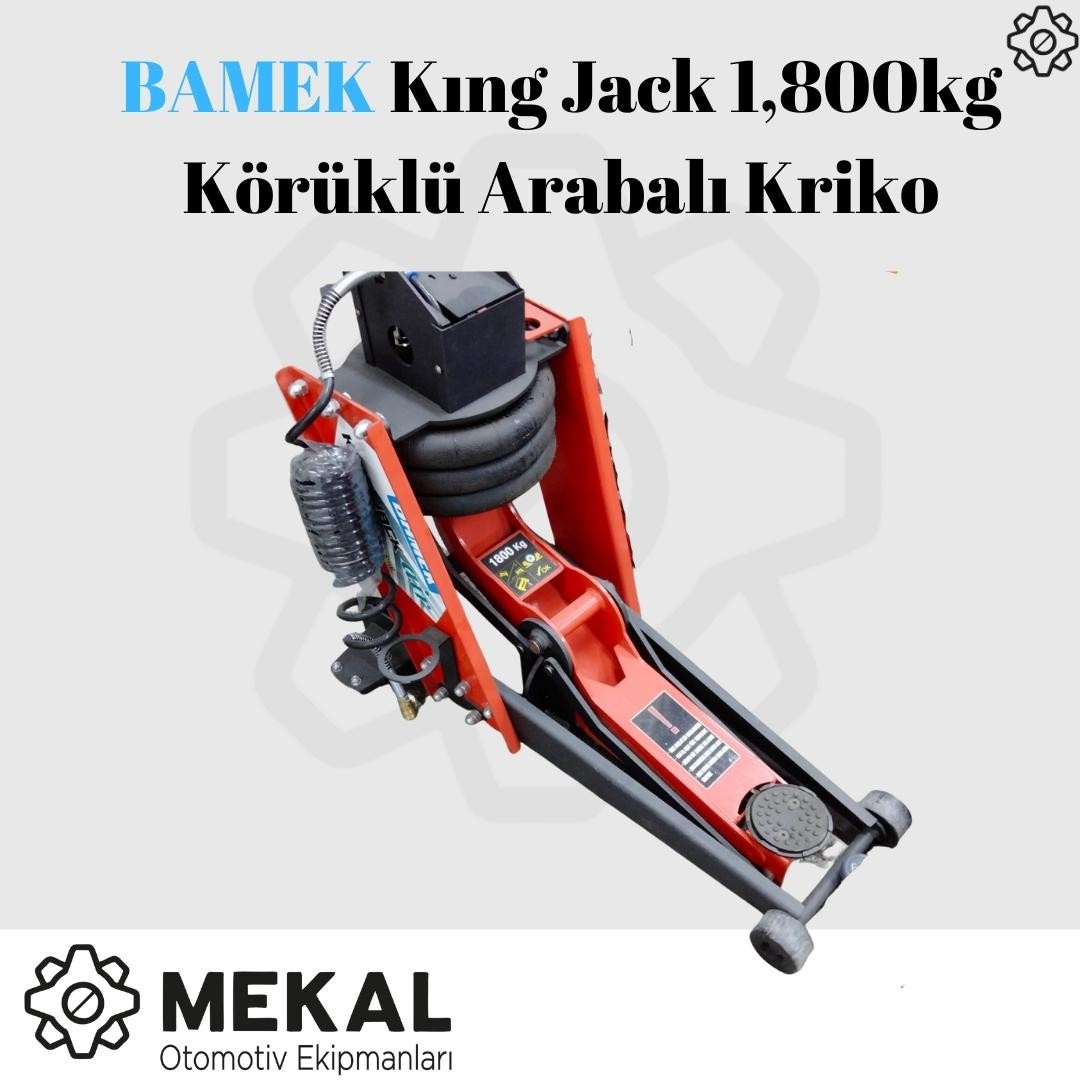 BAMEK King Jack 1,800kg Körüklü Arabalı Kriko