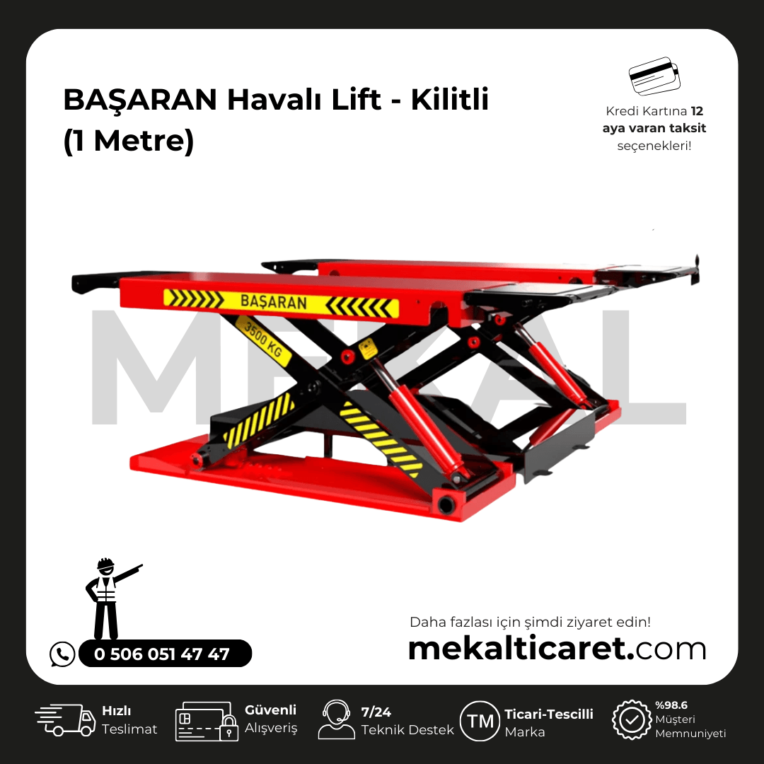 Başaran 1m Kilitli + Havalı lift