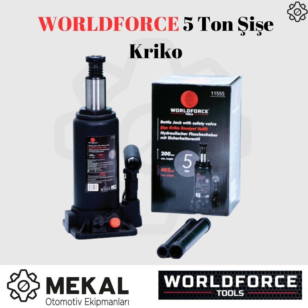 WORLDFORCE 5 Ton Şişe Kriko