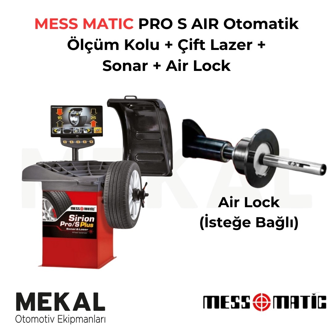 MESS MATIC PRO S AIR Otomatik Ölçüm Kolu + Çift Lazer + Sonar + Air Lock Balans Makinesi