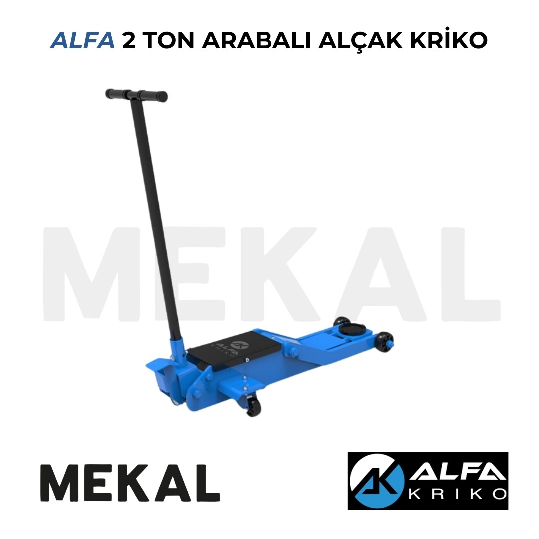 ALFA 2 Ton Alçak Şase Arabalı Kriko