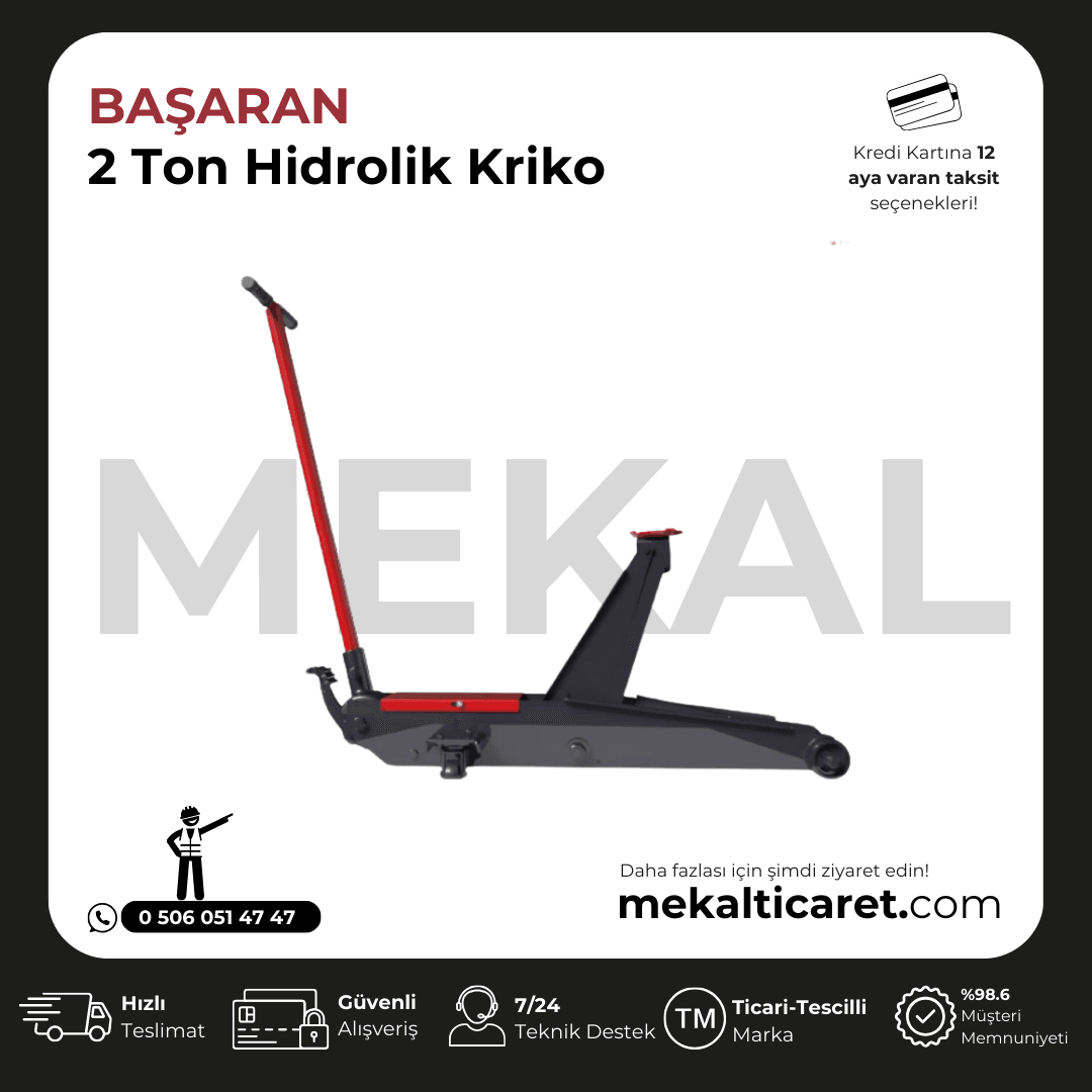BAŞARAN Troniko 2 Ton Arabalı Kriko
