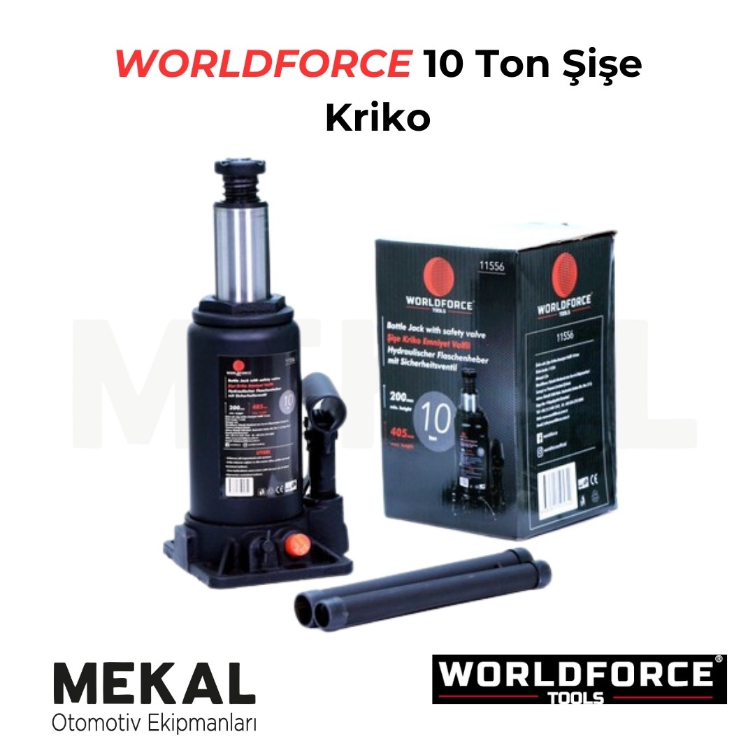 WORLDFORCE 10 Ton Şişe Kriko