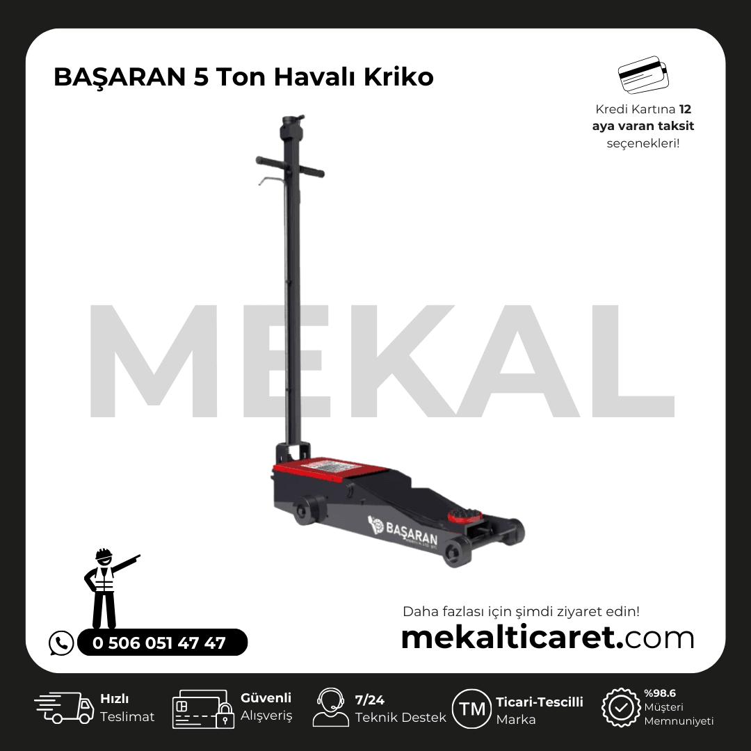 Başaran 5 Ton Havalı Kriko