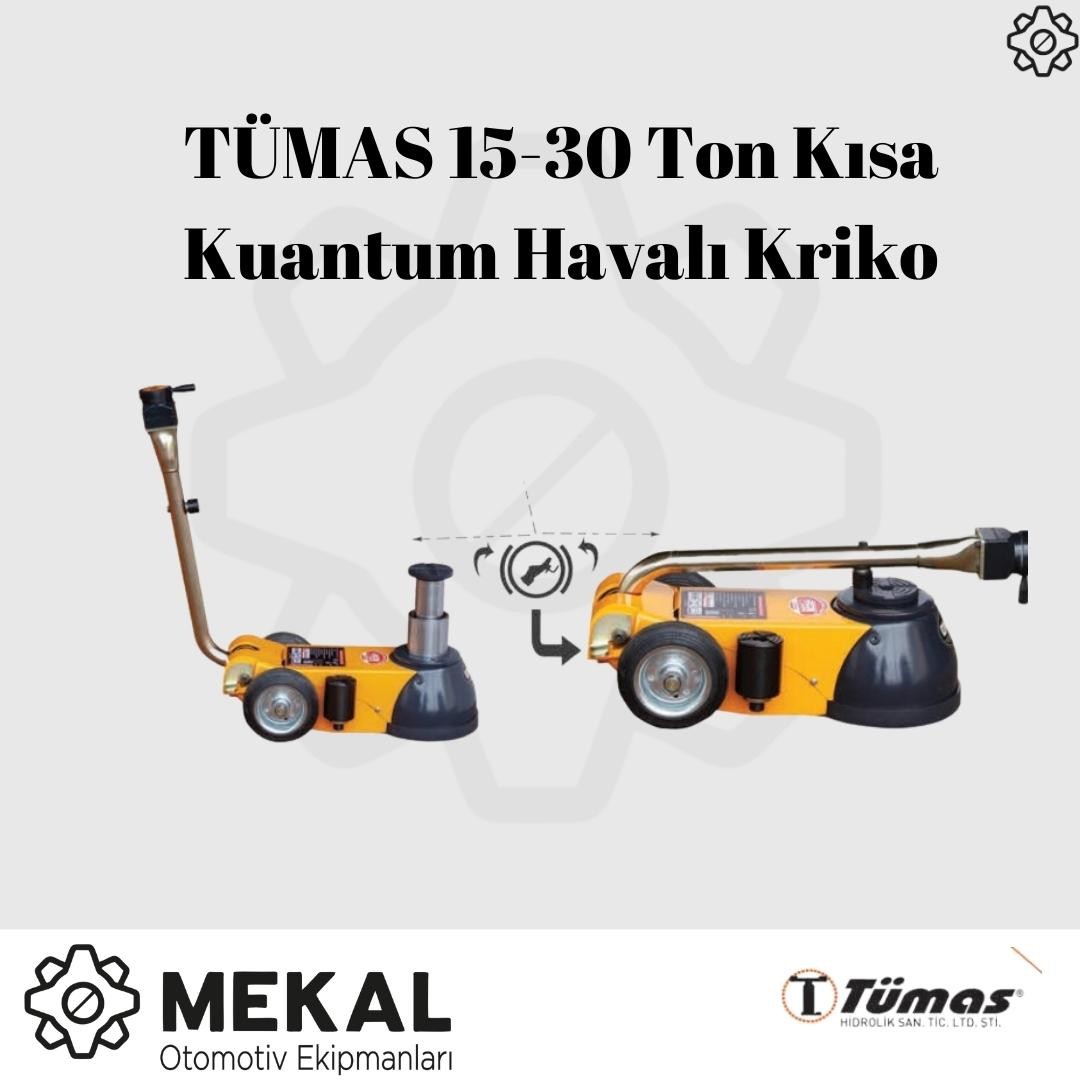 TÜMAS 15-30 Ton Kısa Kuantum Havalı Kriko