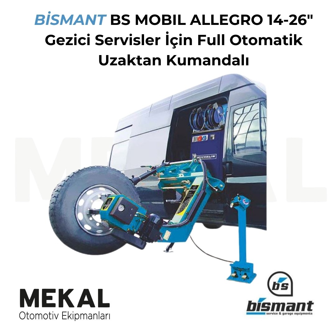 BİSMANT BS MOBIL ALLEGRO 14-26" Gezici Servisler İçin Full Otomatik, Uzaktan Kumandalı