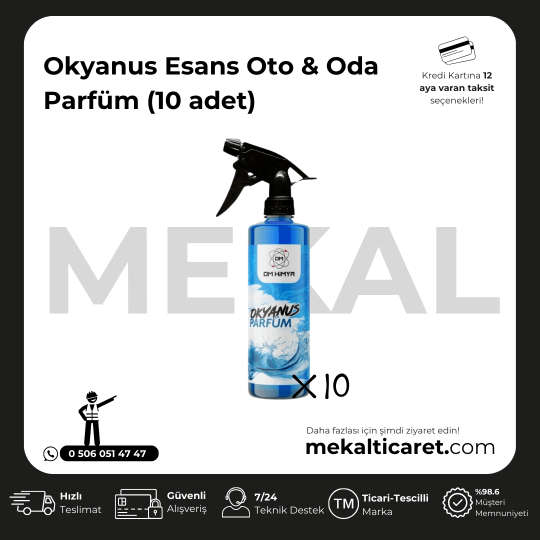 Okyanus Esans Oto & Oda Parfüm - 10 Adet