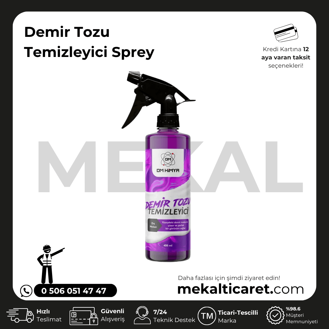 Demir Tozu Temizleyici Sprey