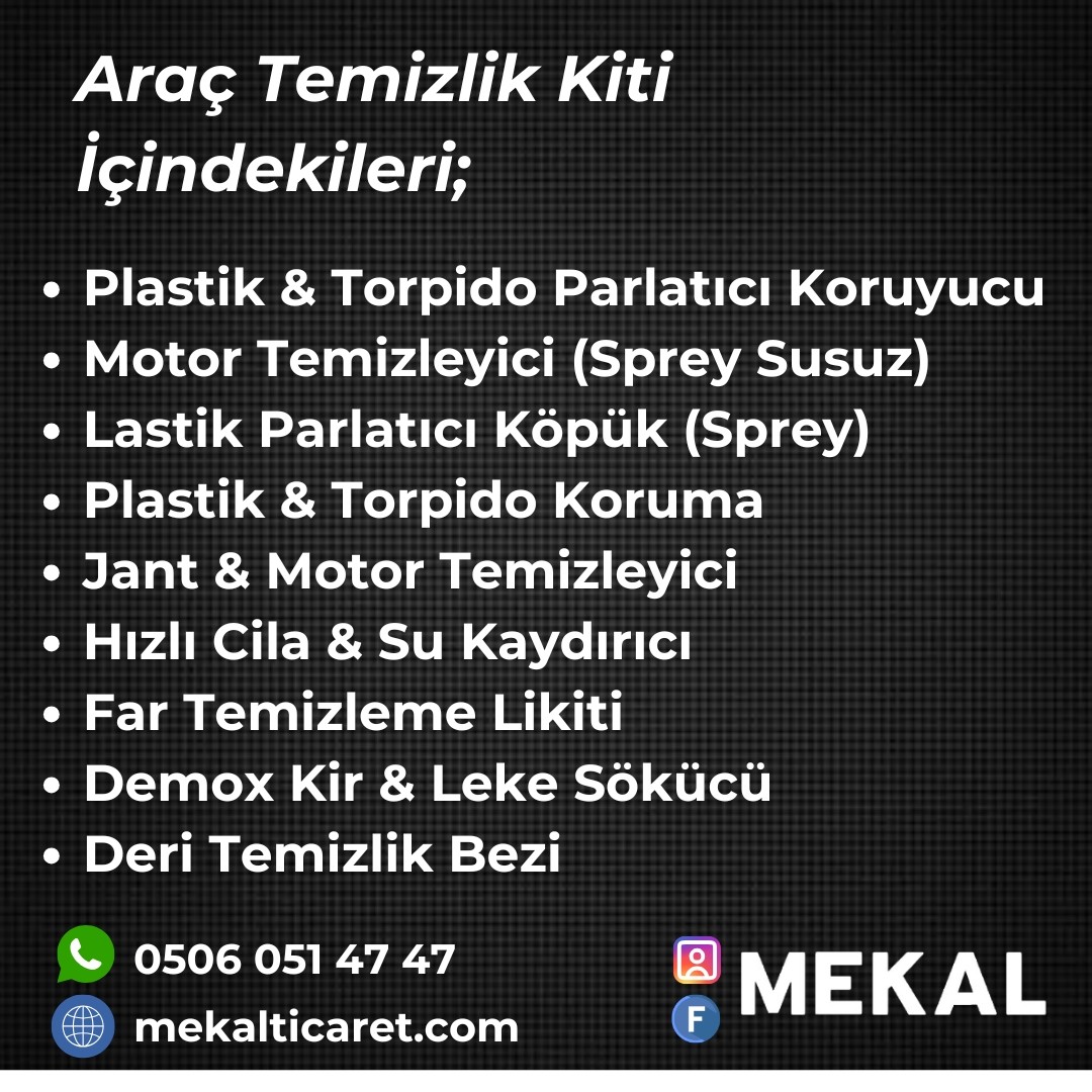 Araç Temizlik Seti