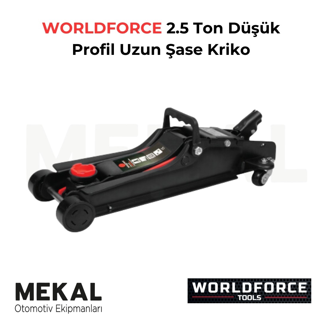 WORLDFORCE 2.5 Ton Düşük Profil Uzun Şase Kriko