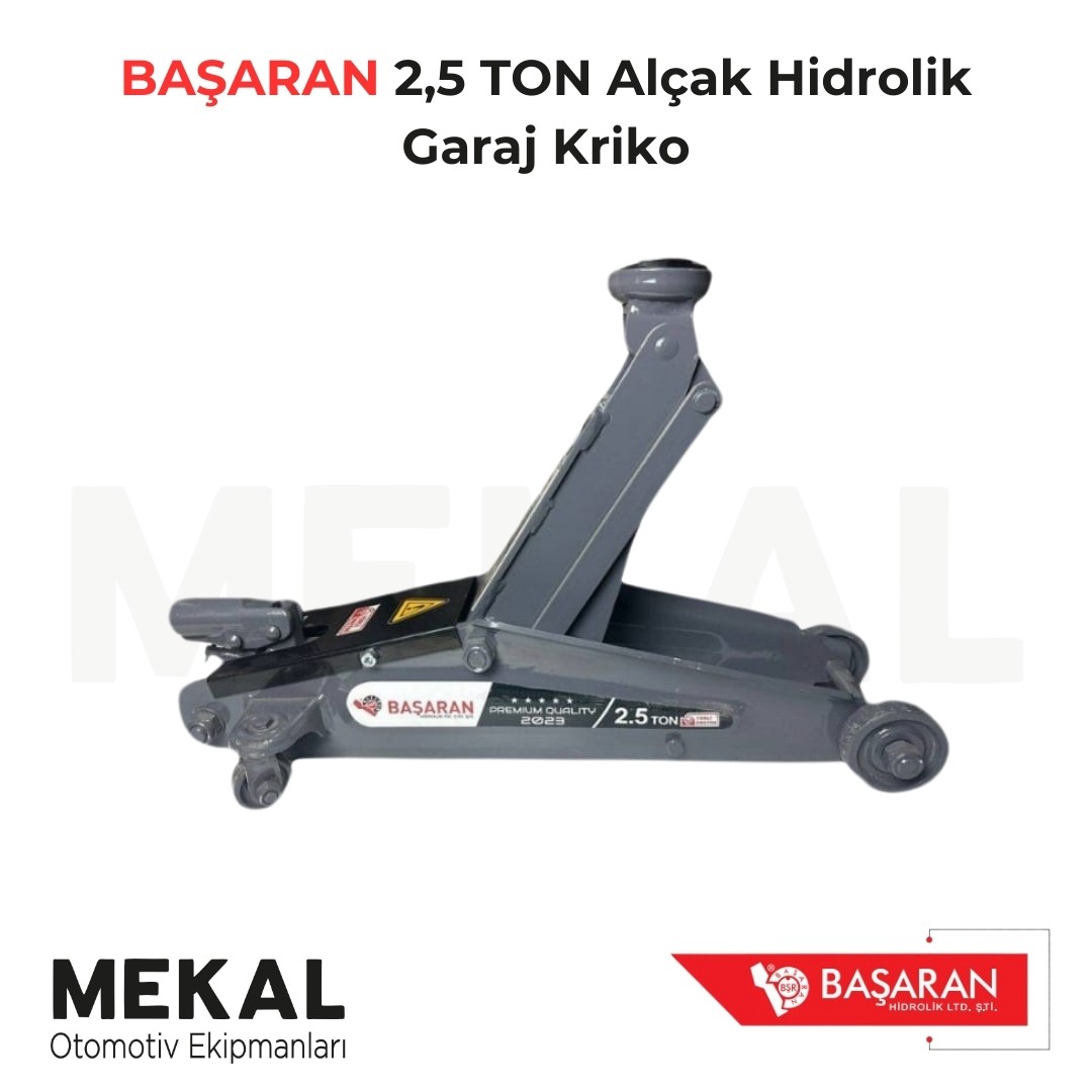 BAŞARAN 2.5 Ton Kısa Arabalı Alçak Kriko