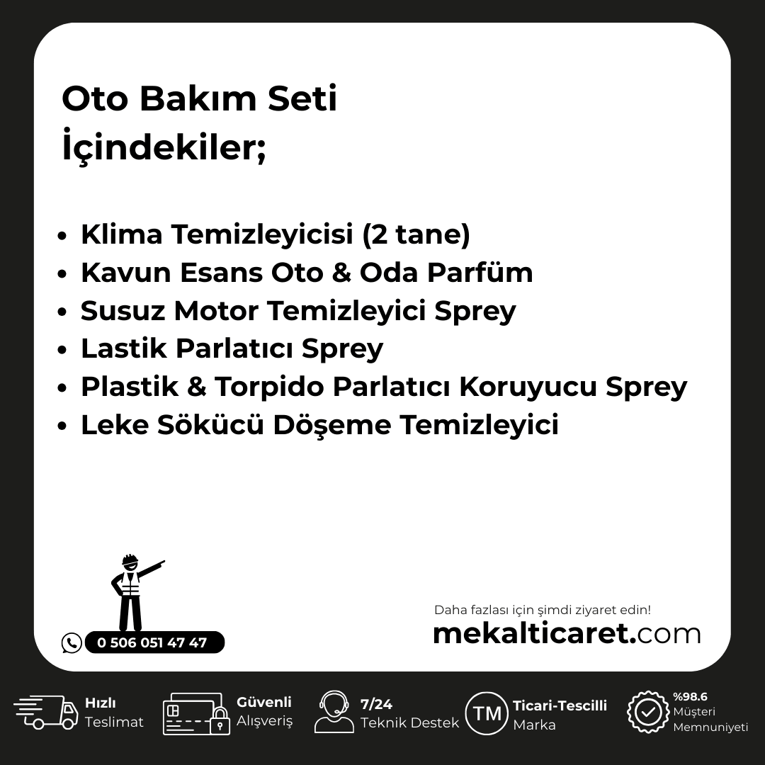 Oto Bakım Seti