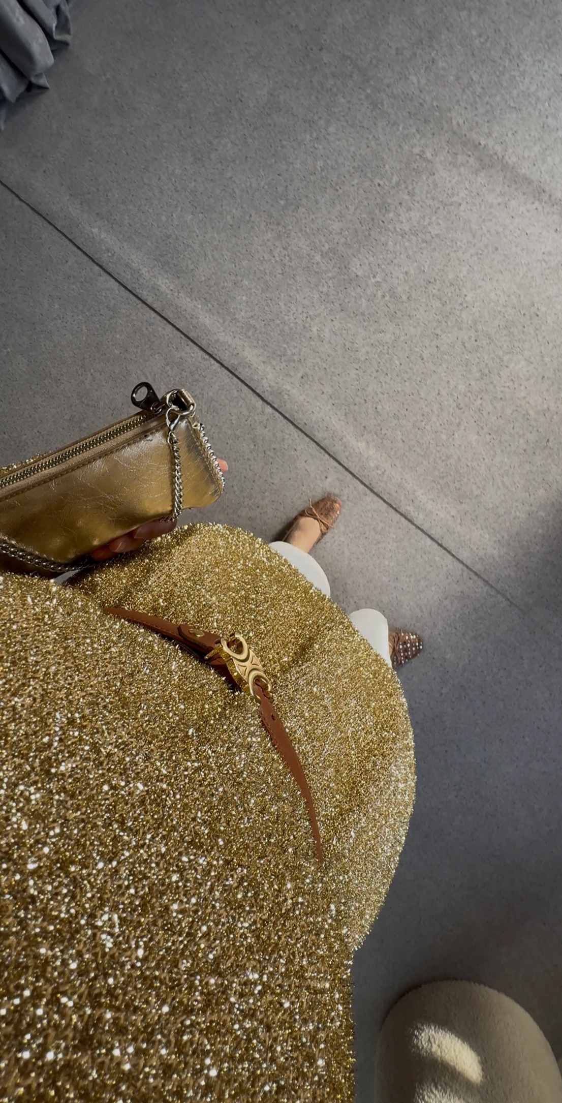 Simli Triko Kazak - Gold