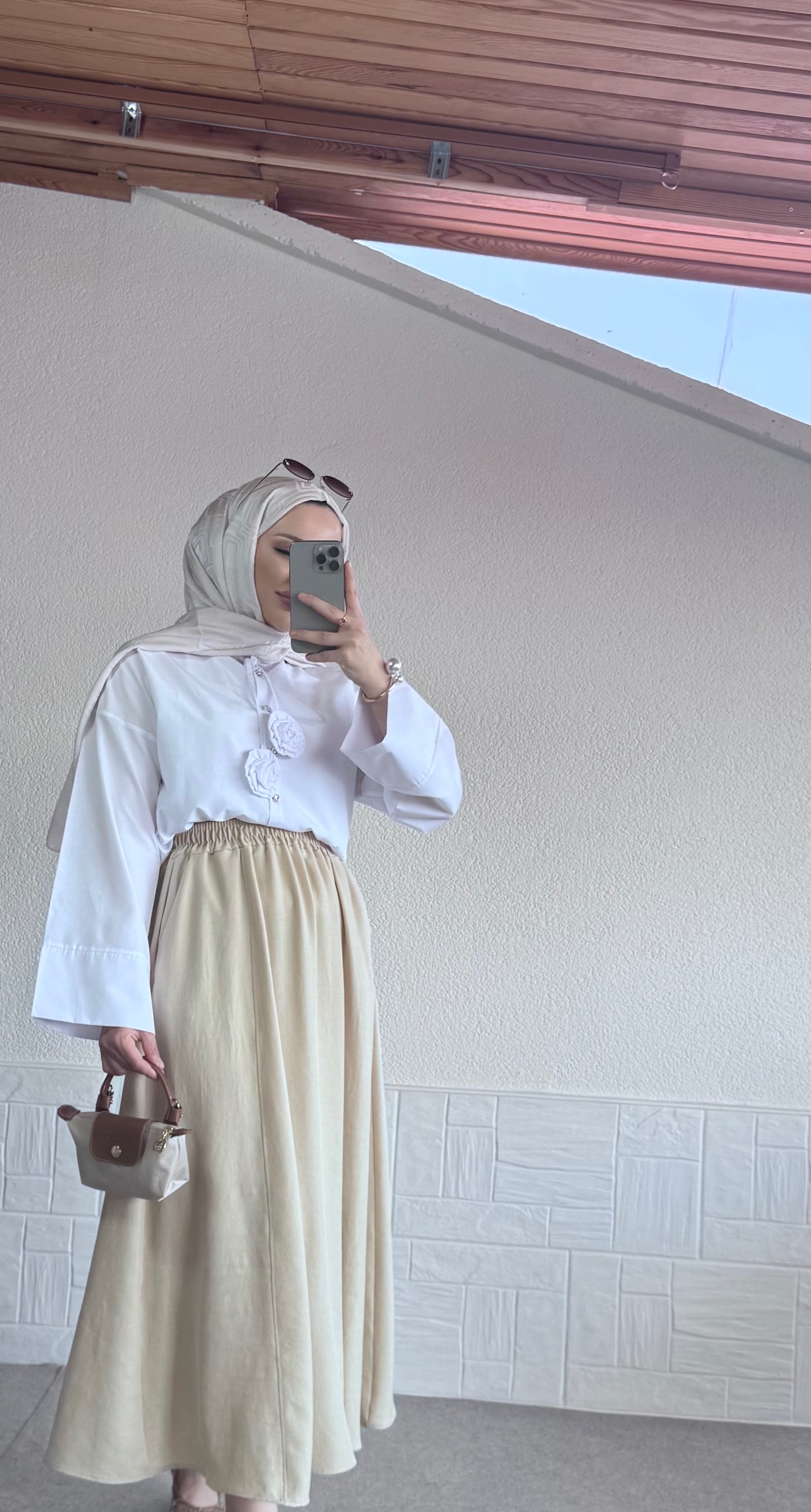 Rose Gömlek -Beyaz