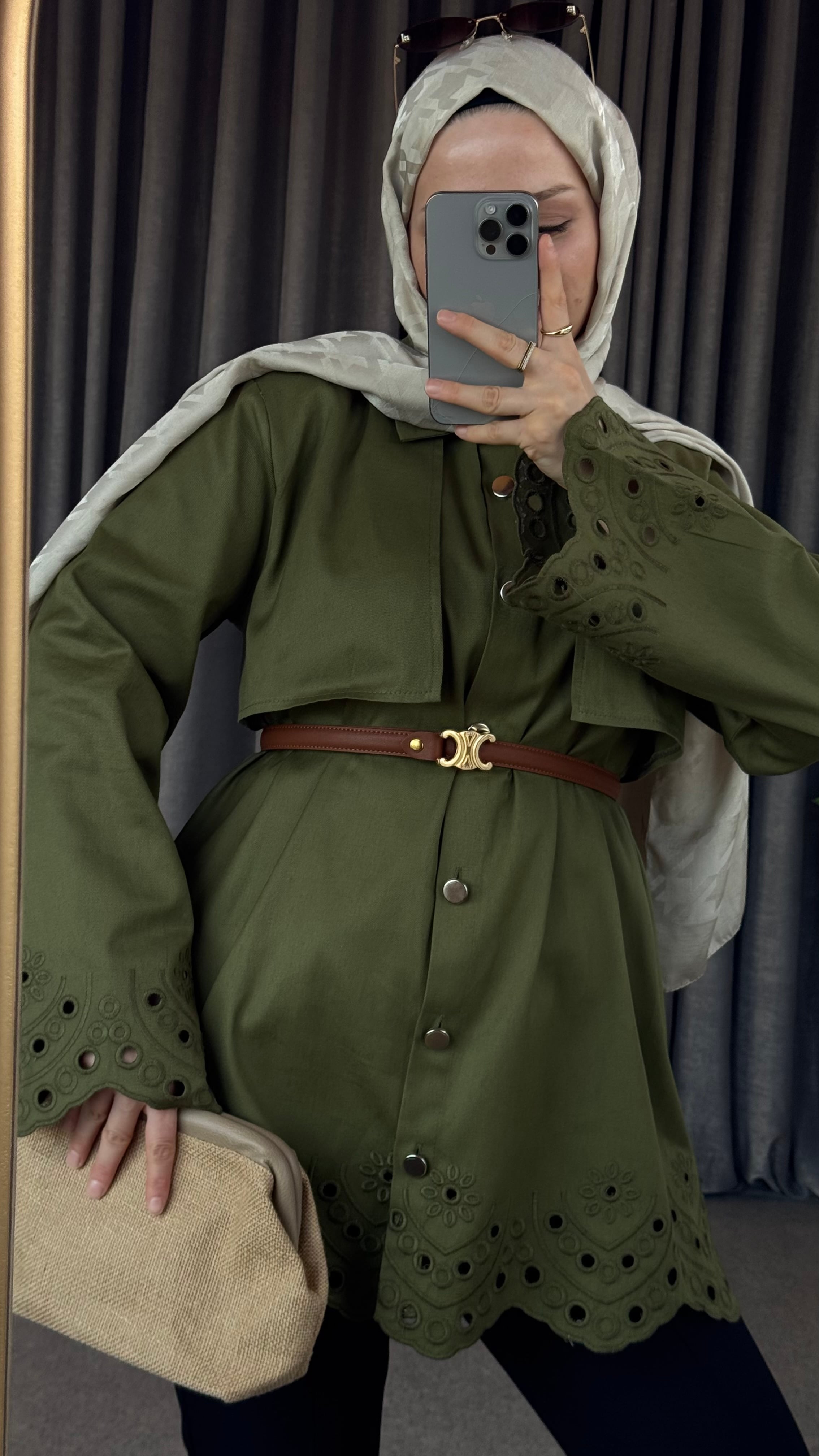 Fisto Trenç Gömlek - Haki