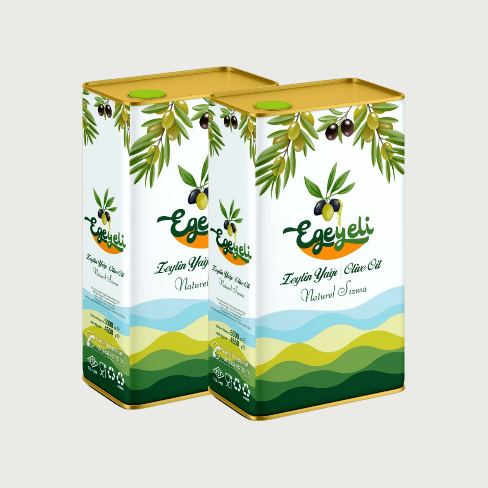 Natural Sızma Zeytinyağı 5 L. (2'li Paket)