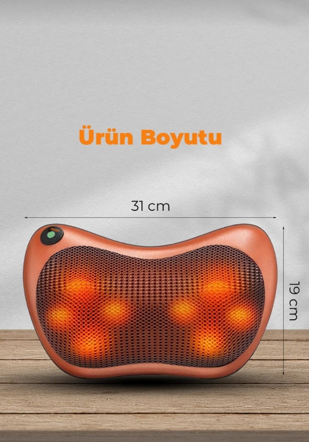8 TOPLU OVMALI MASAJ YASTIĞI  AYAK BEL BOYUN SIRT  OMUZ MASAJ ALETİ