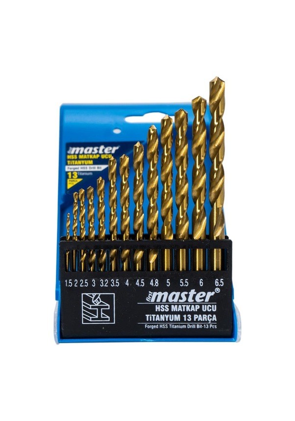 First Master Hss Matkap Ucu Seti 1.5-6.5mm / 13 Parça  (530825)