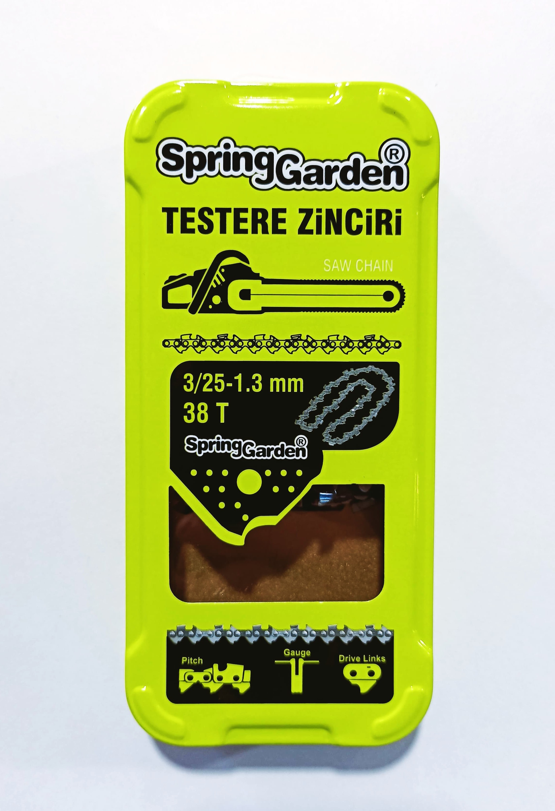 Spring Garden Testere Zinciri 3/25 - 1,3mm (34T / 36T / 38T)