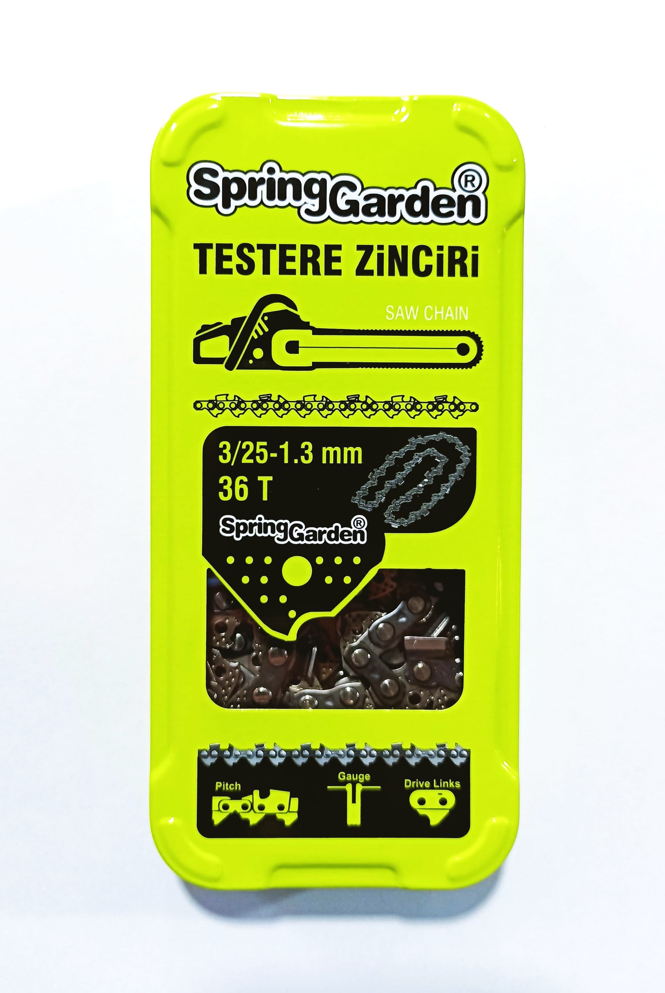 Spring Garden Testere Zinciri 3/25 - 1,3mm (34T / 36T / 38T)