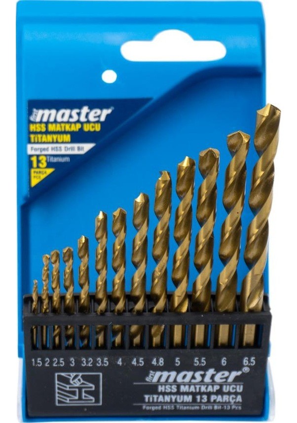 First Master Hss Matkap Ucu Seti 1.5-6.5mm / 13 Parça  (530825)
