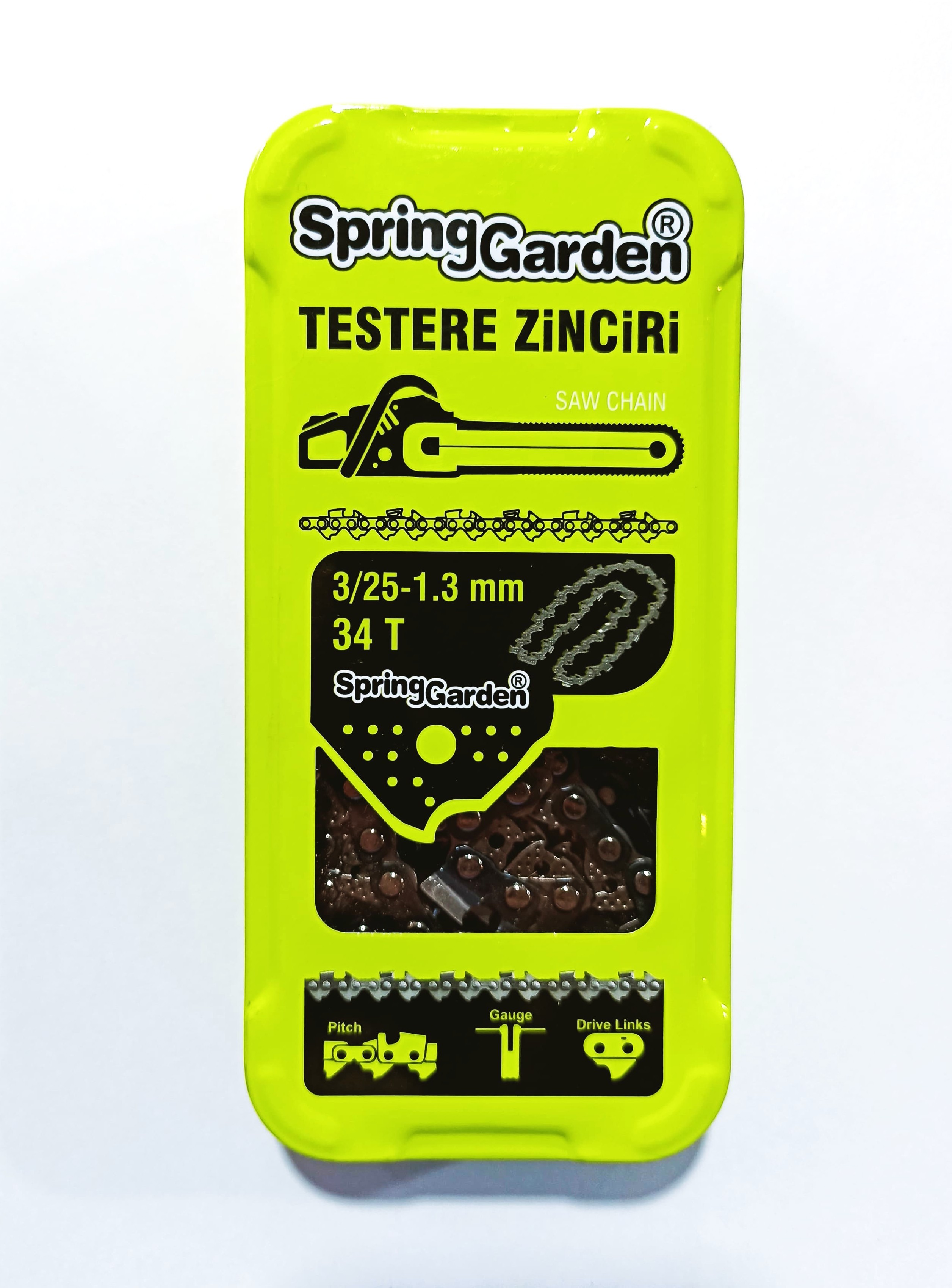 Spring Garden Testere Zinciri 3/25 - 1,3mm (34T / 36T / 38T)