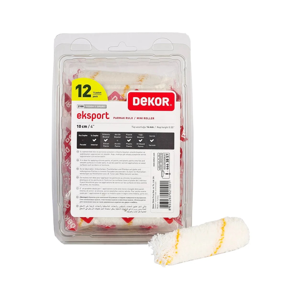 Eksport Rulo Yedek 10cm 12 Lİ PAKET