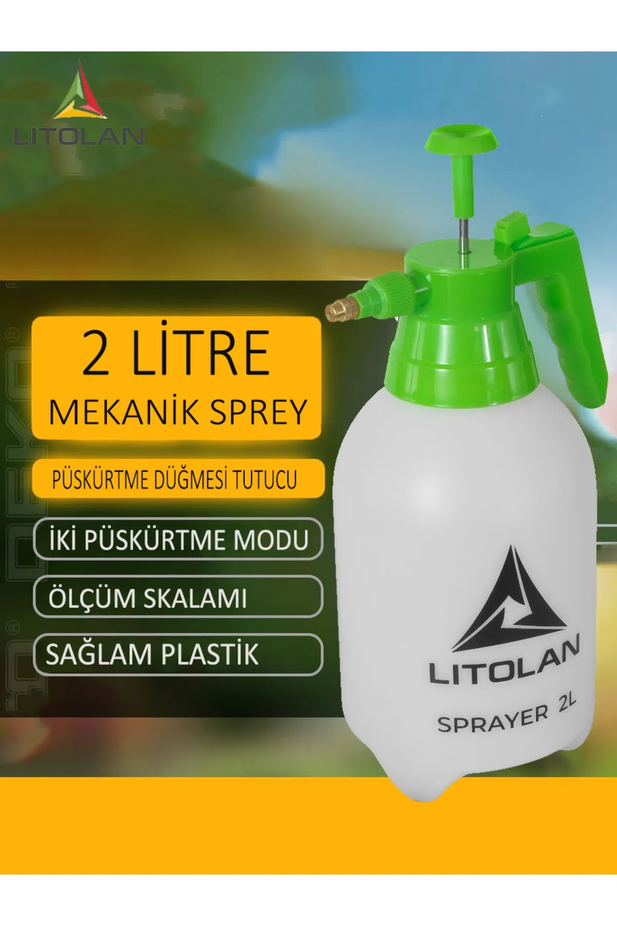 LITOLAN 2 Lt Manuel Zirai Ilaçlama Pompası Standart , Sulama,