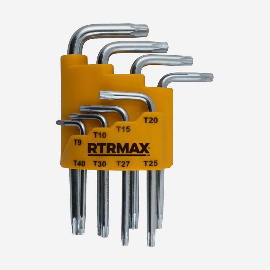 RTRMAX Kısa Torx Allen Anahtar Takımı 8’li RH03853