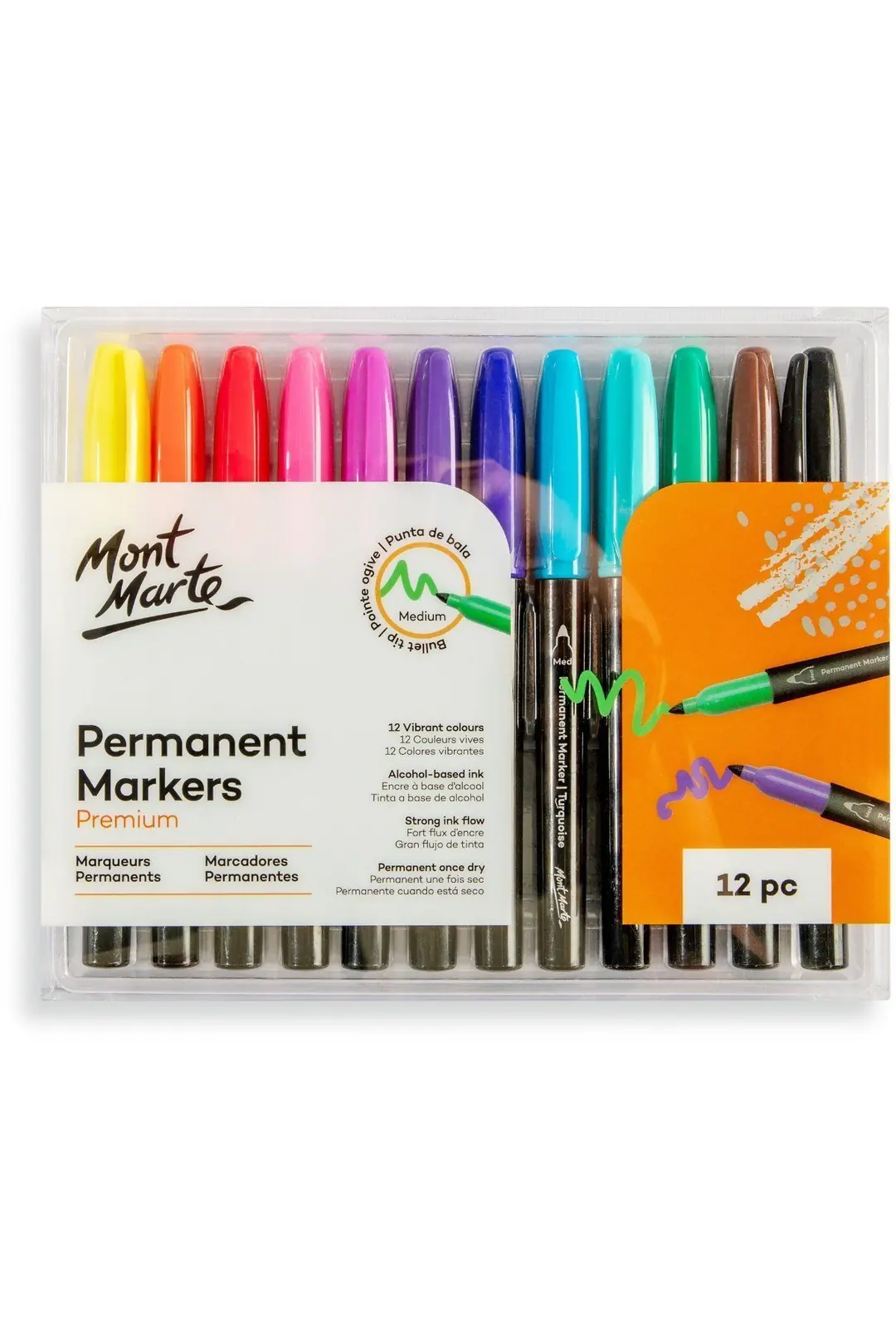 Kalıcı Markerler 12'li Premium