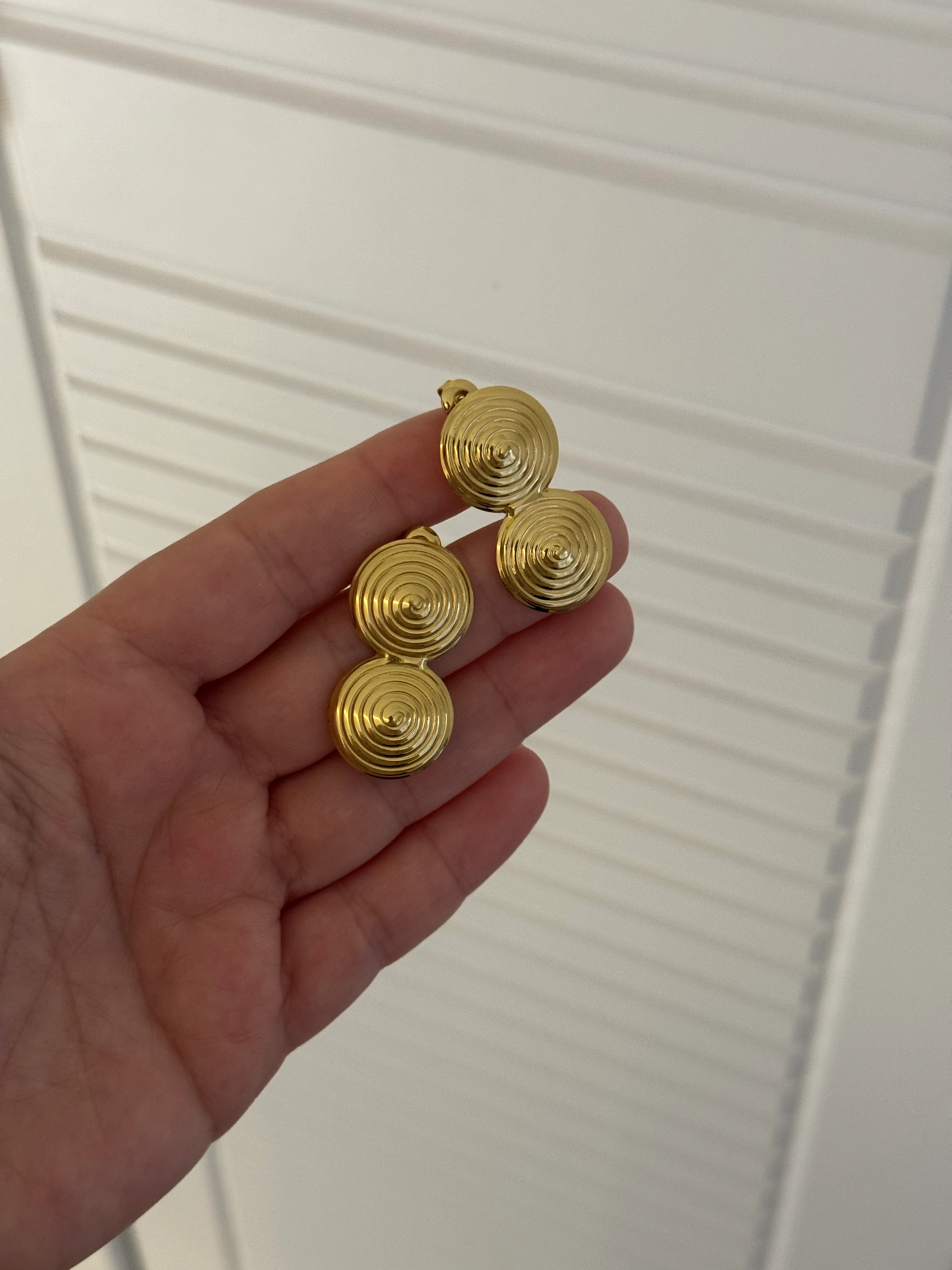 Double Spiral 316L Çelik Küpe – Modern & Enerji Yüksek Tasarım