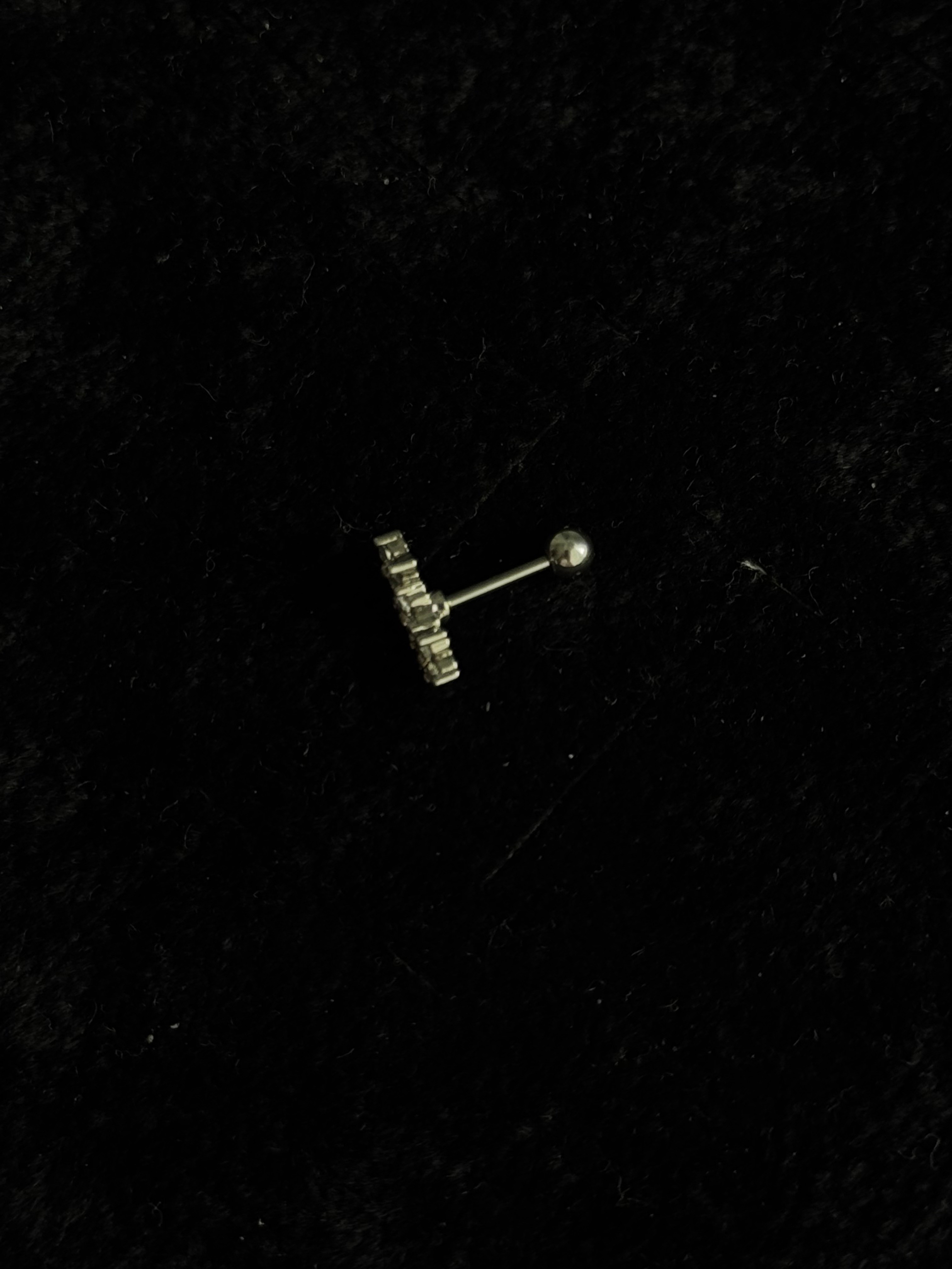 3 Çiçek Silver Tragus Küpe