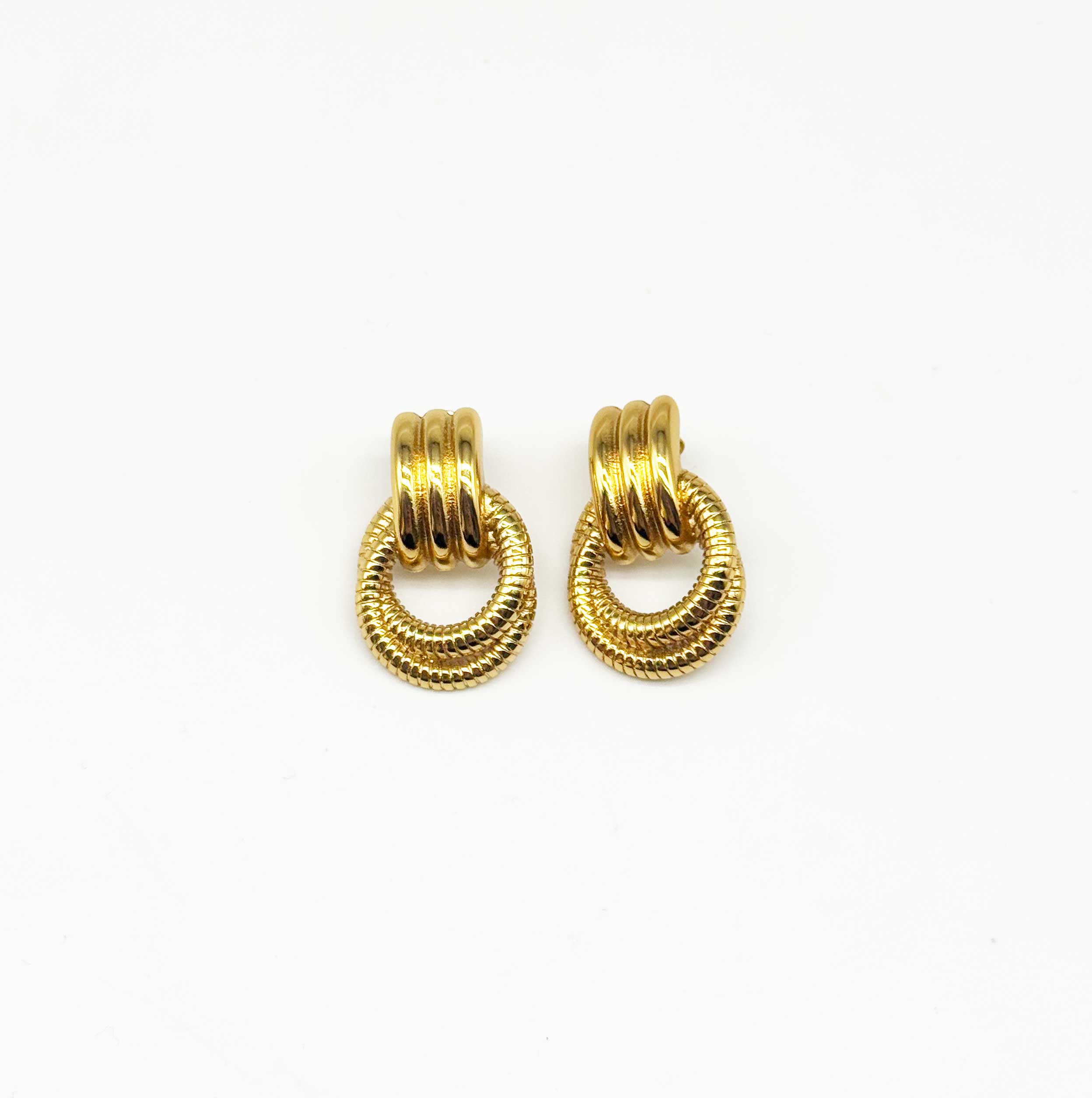 Çelik Düğme Model Küpe – 316L Cerrahi Çelik