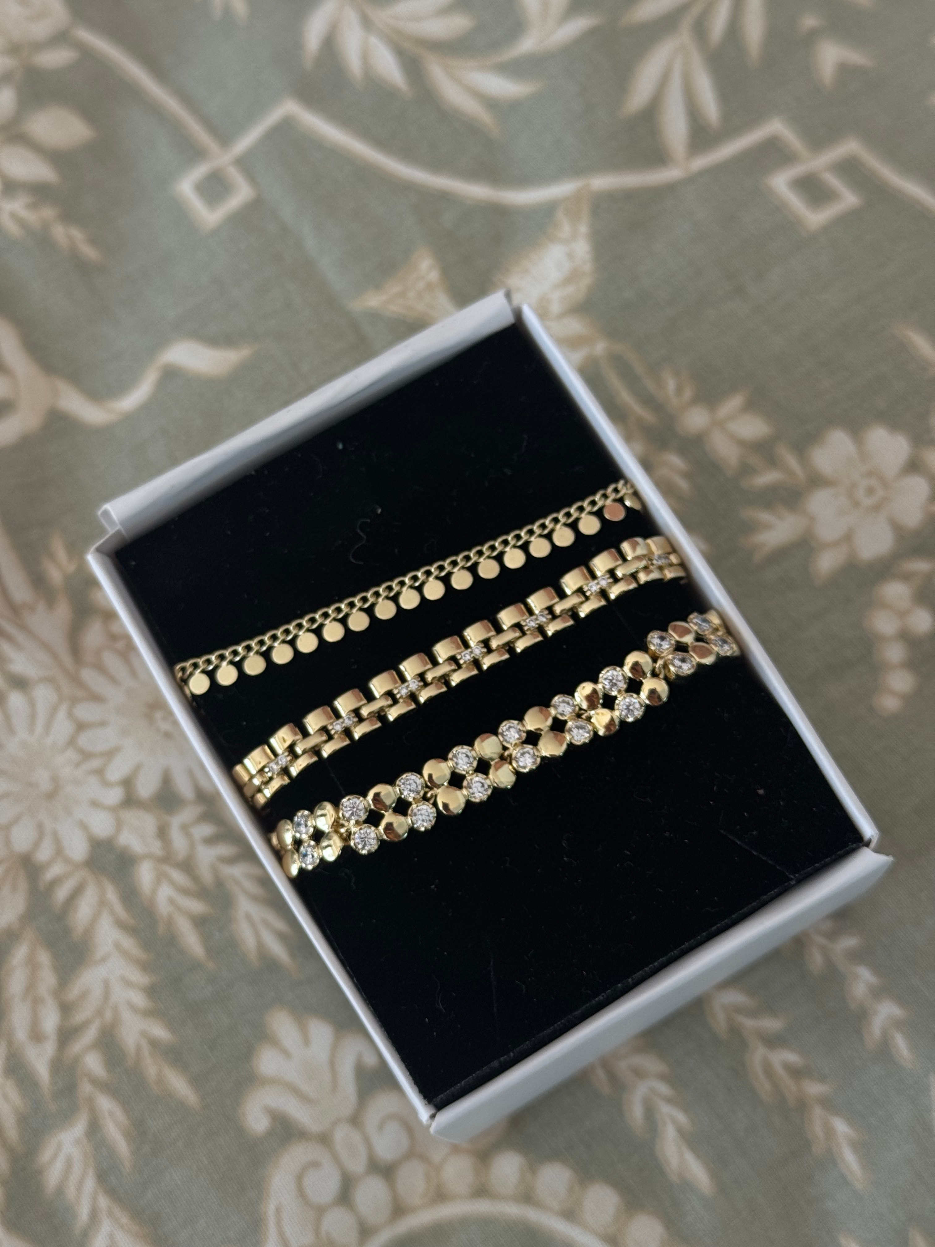 Mini Gold Kayış Bileklik ⛓️✨ 19-2O cm