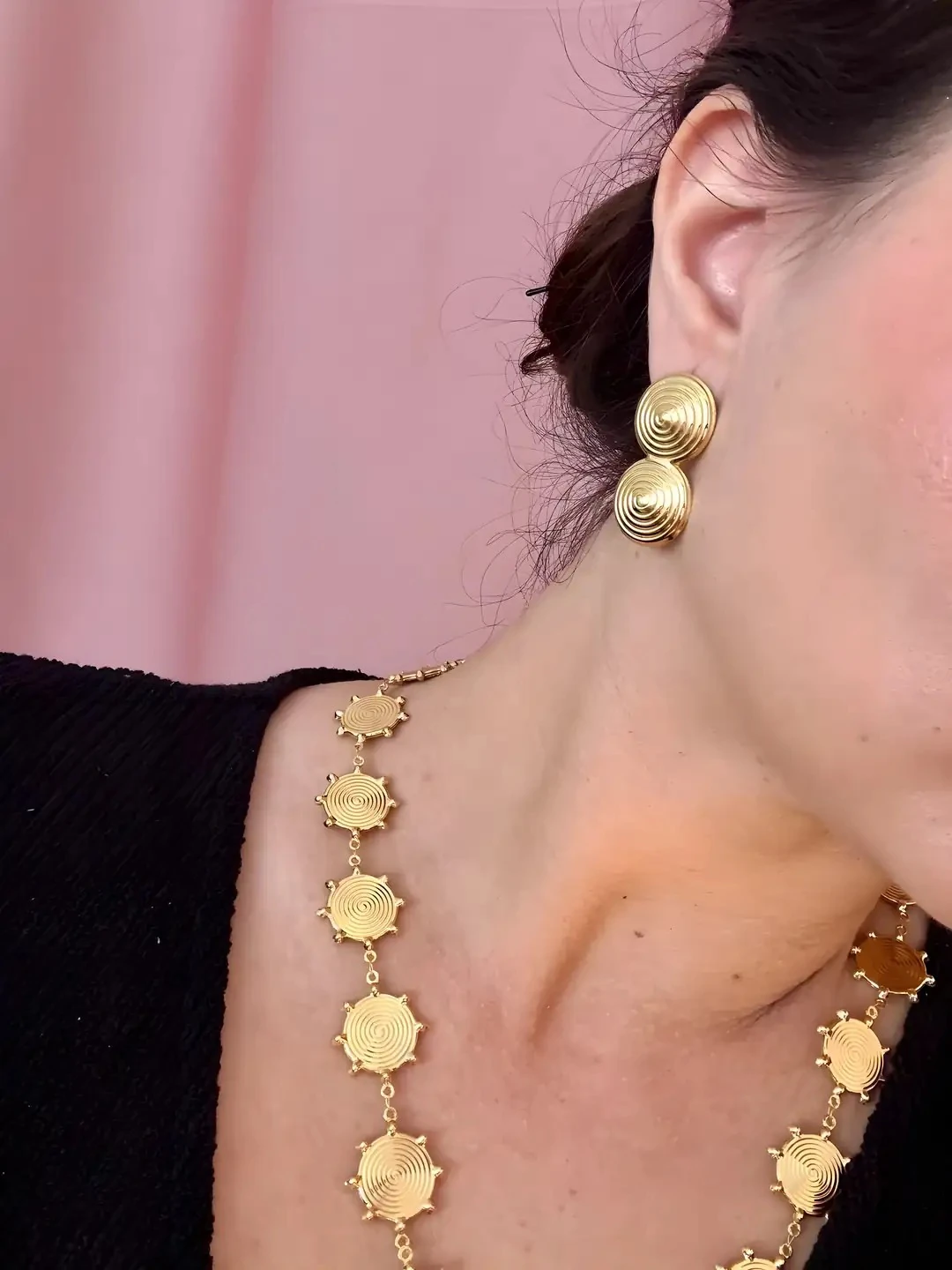 Double Spiral 316L Çelik Küpe – Modern & Enerji Yüksek Tasarım