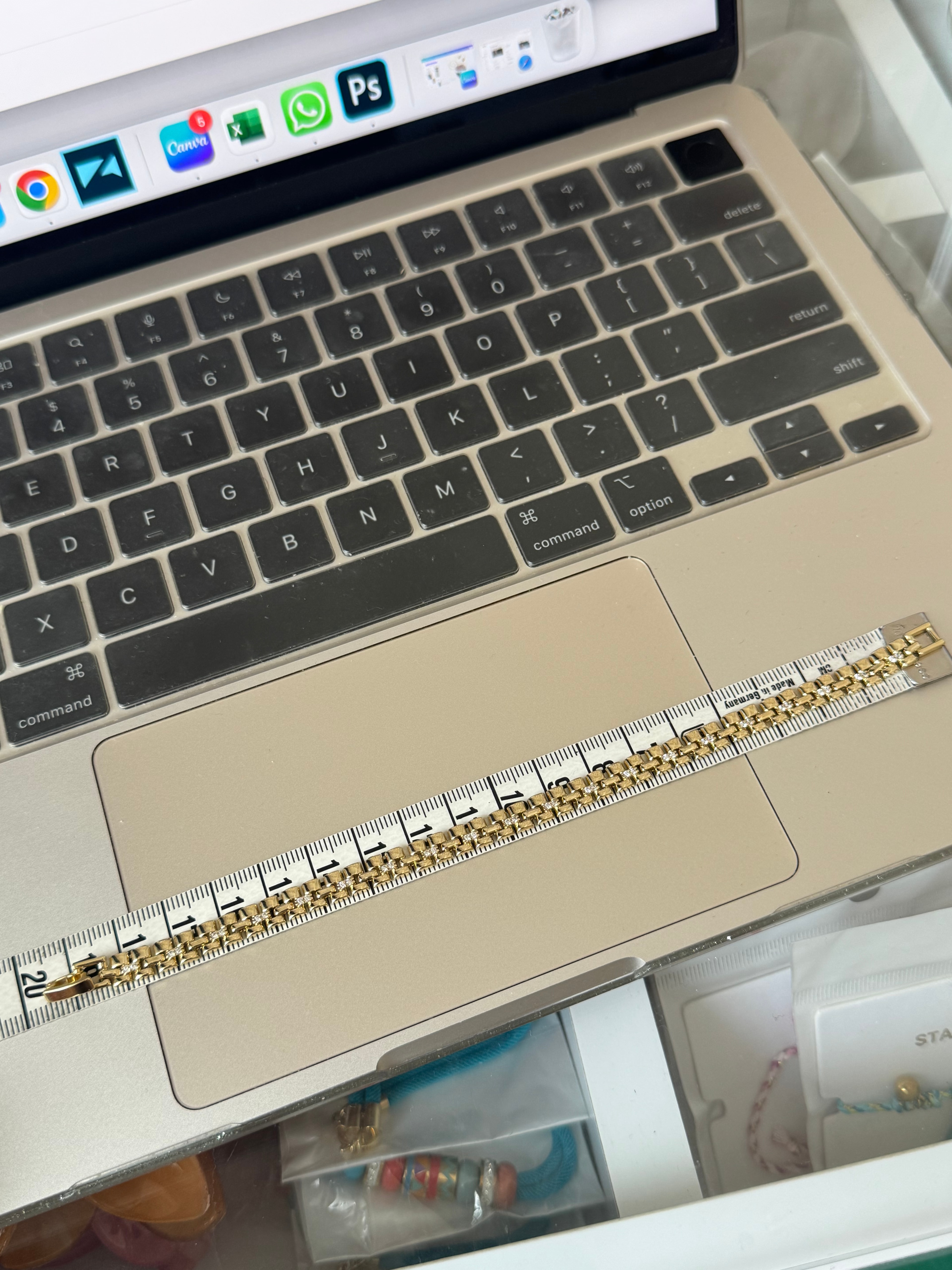 Mini Gold Kayış Bileklik ⛓️✨ 19-2O cm