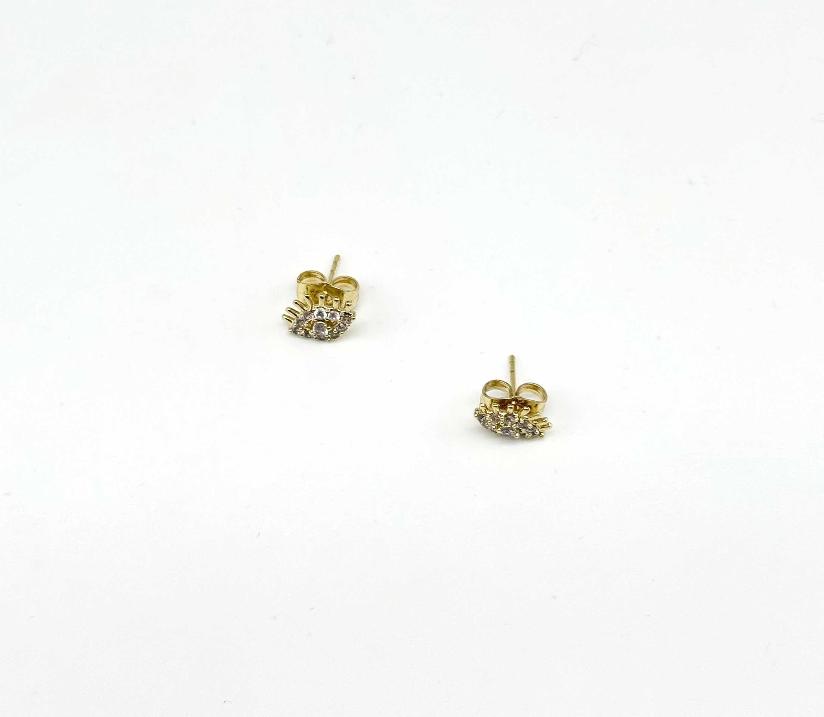 Mini Göz Zımba Küpe – Gold