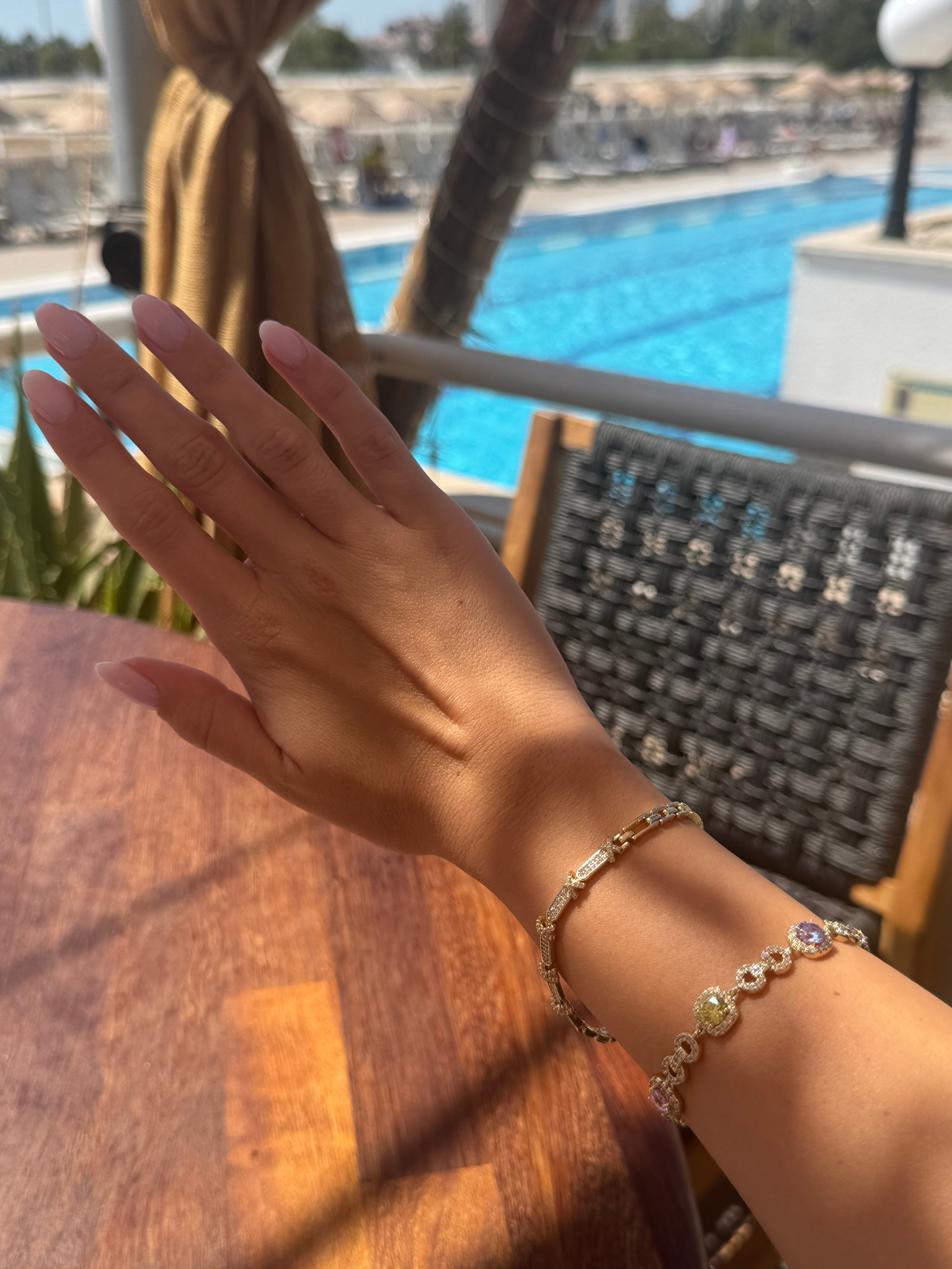 Infinity ∞ 14K Gold Renk Çelik Bileklik