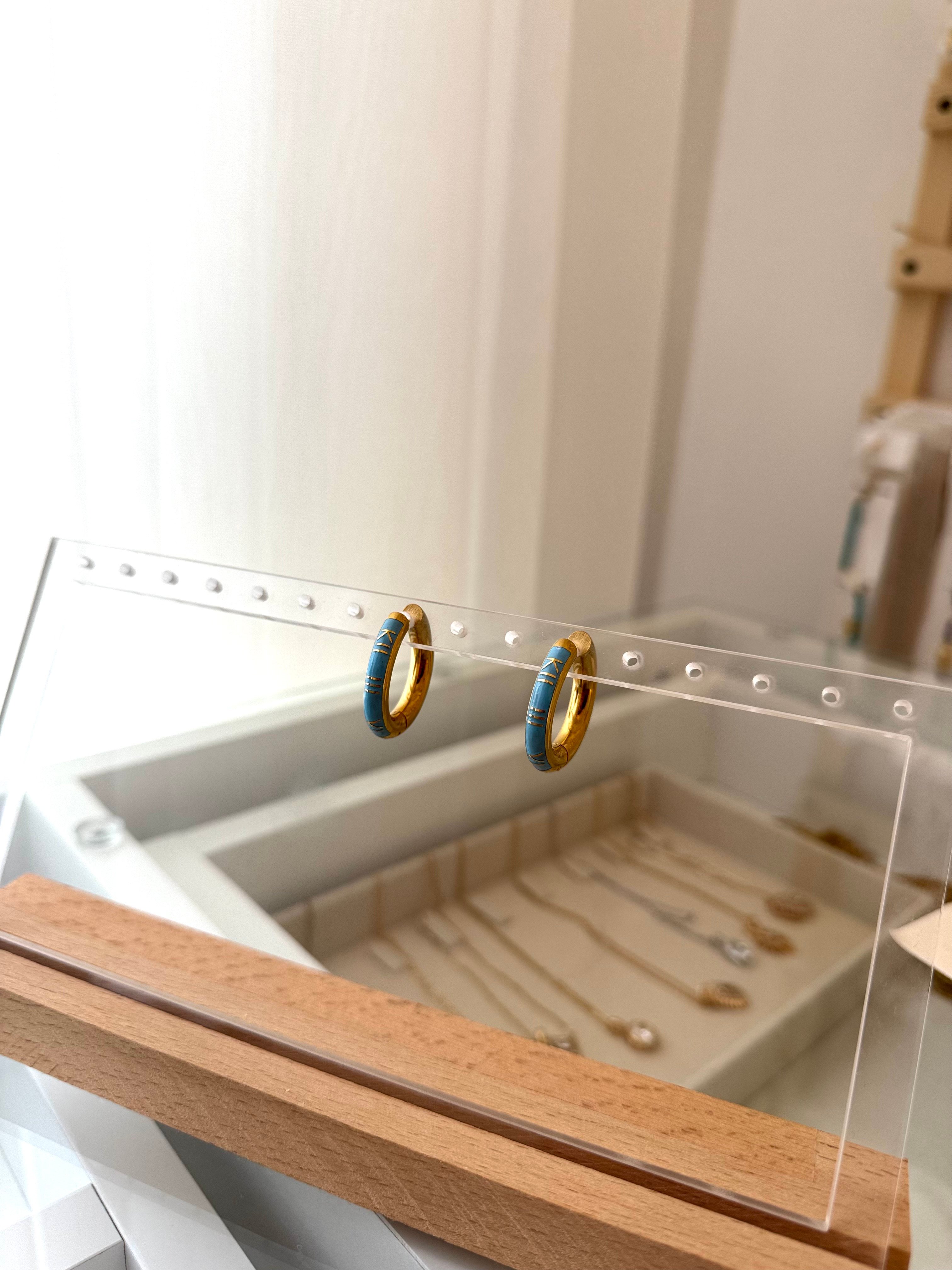 Radiant Blue Hoops