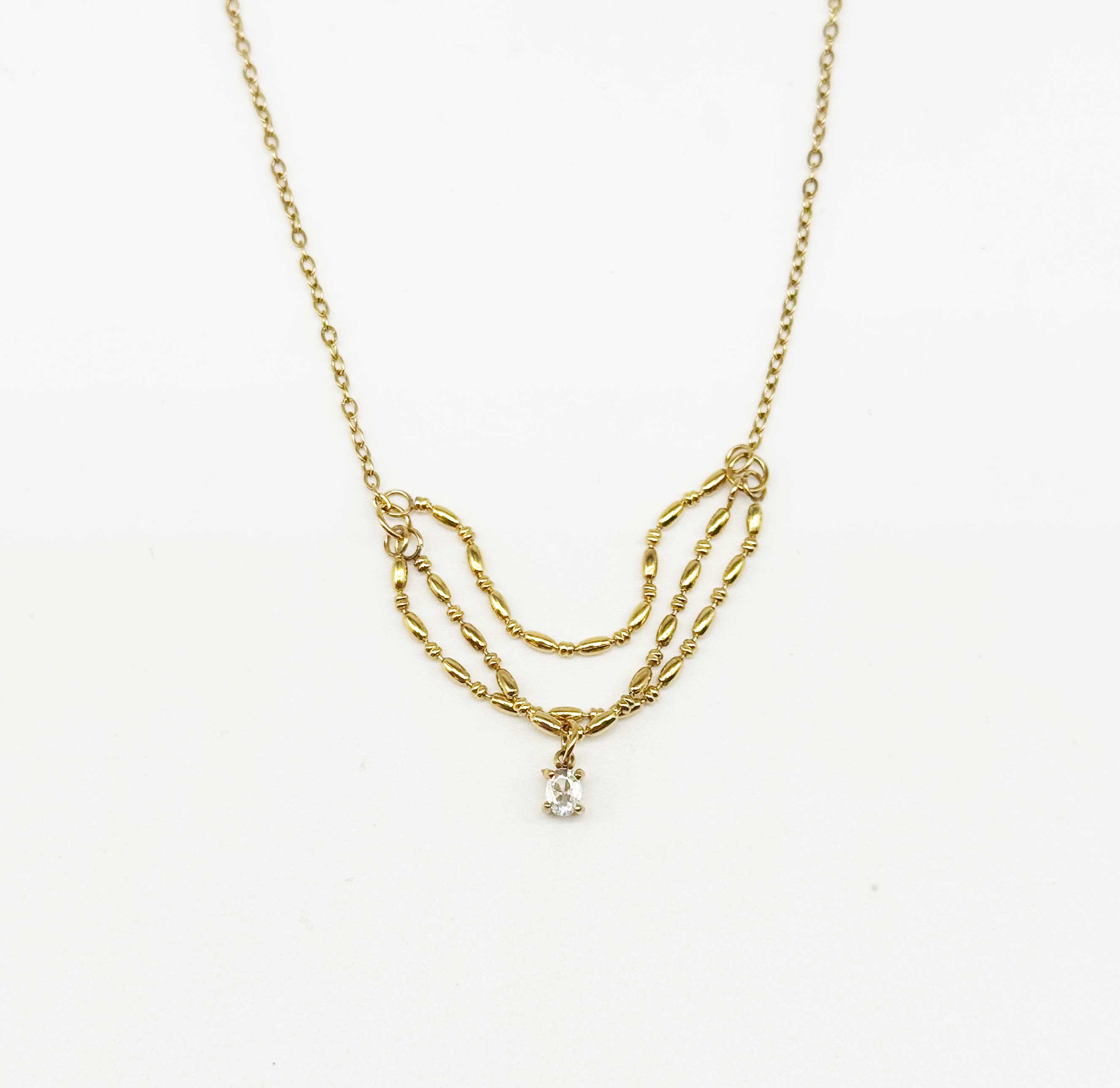 Çoklu Görünümlü Tek Taşlı Kolye