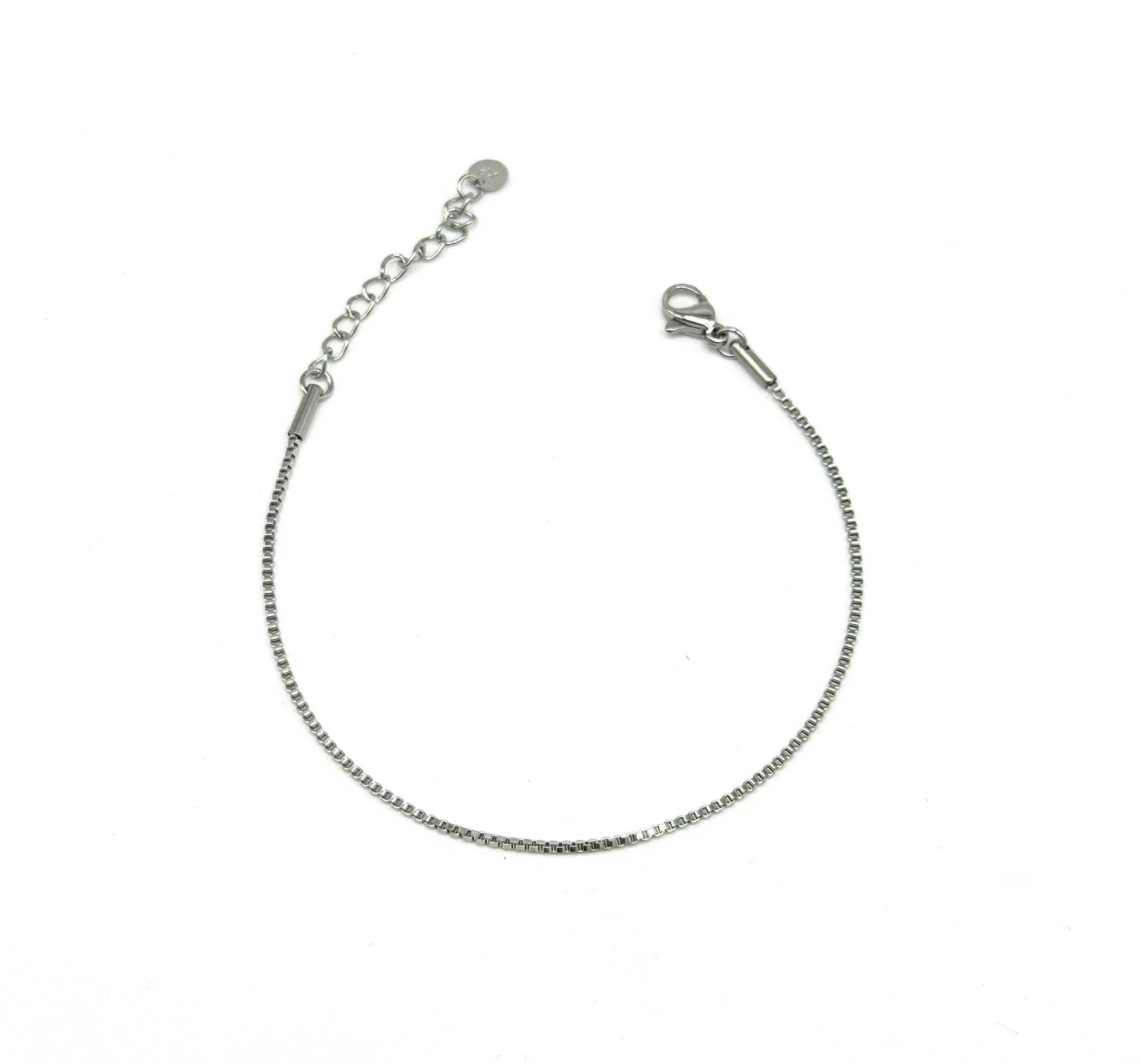  Inner Grid | Silver Steel Erkek Bileklik