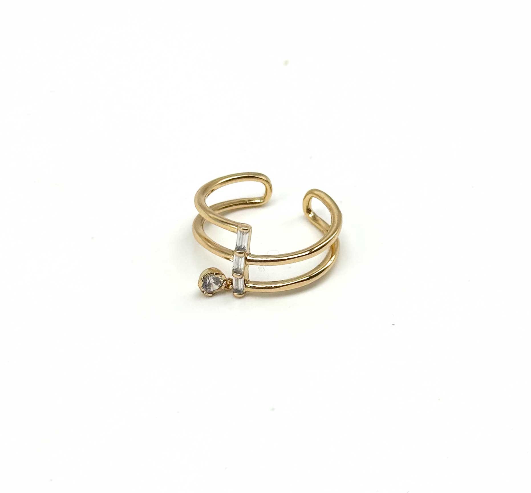 💧 Sallanan Damla Rose Gold Yüzük