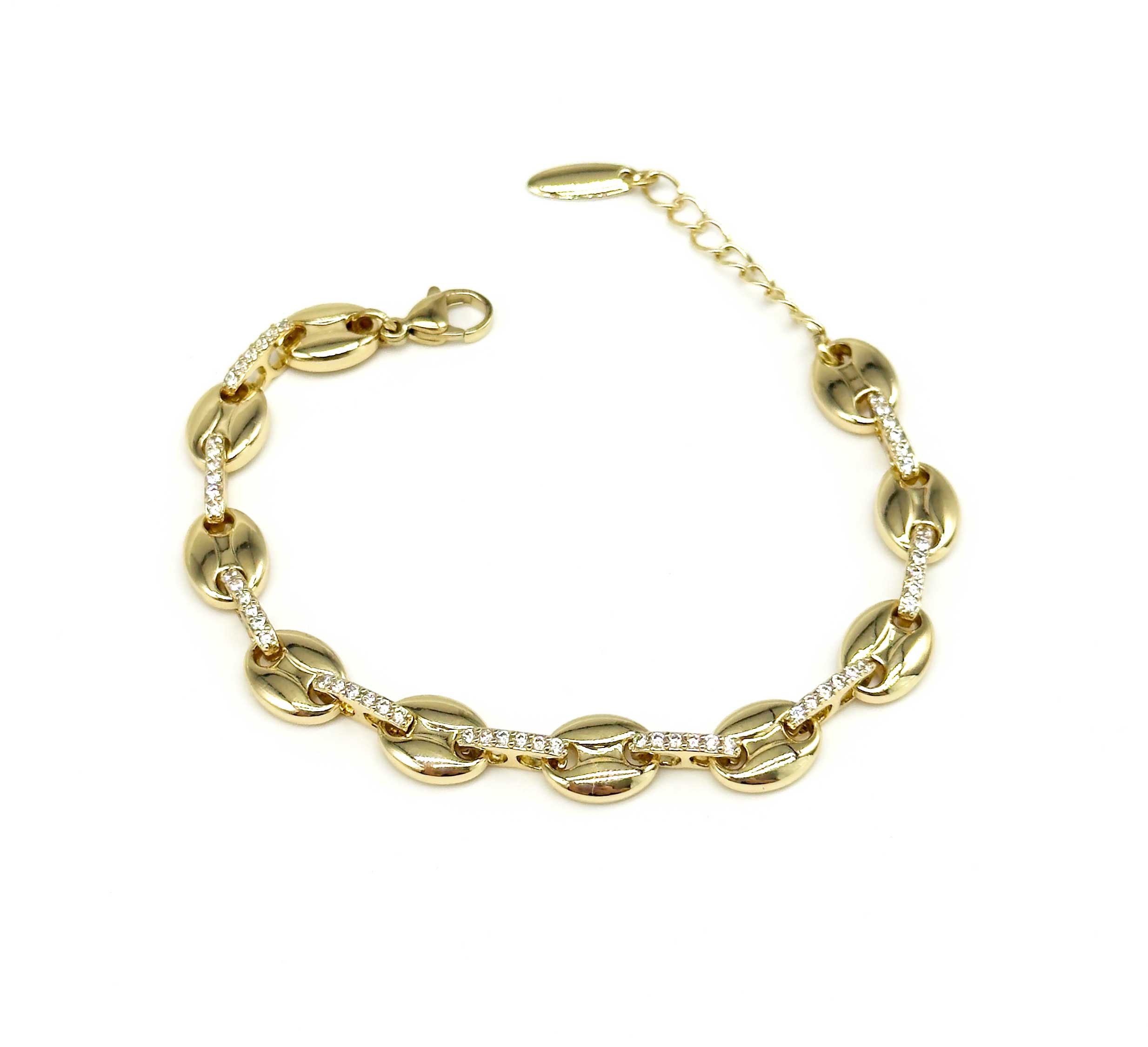 Çelik Düğme Model Gold Bileklik – Kararmayan & Suya Dayanıklı